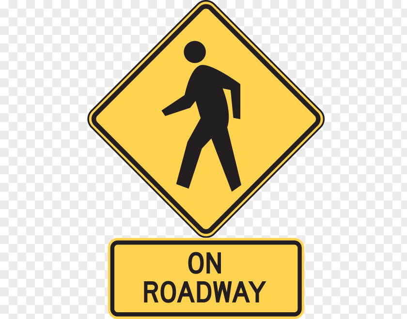 Warning Lines Pedestrian Crossing Traffic Sign Manual On Uniform Control Devices PNG