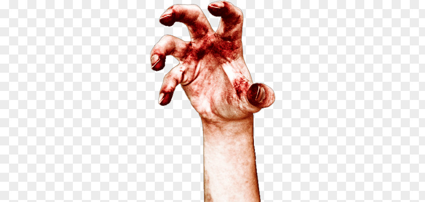 Bloody Zombie Hand PNG Hand, person's right hand illustration clipart PNG