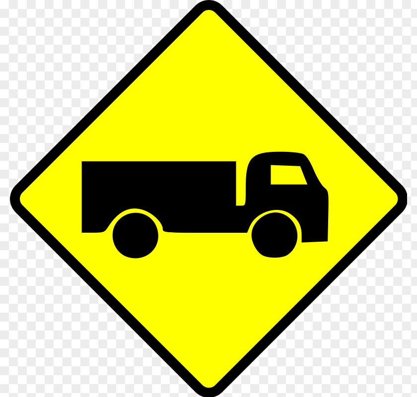 Garbage Truck Clipart Traffic Sign Warning Road PNG