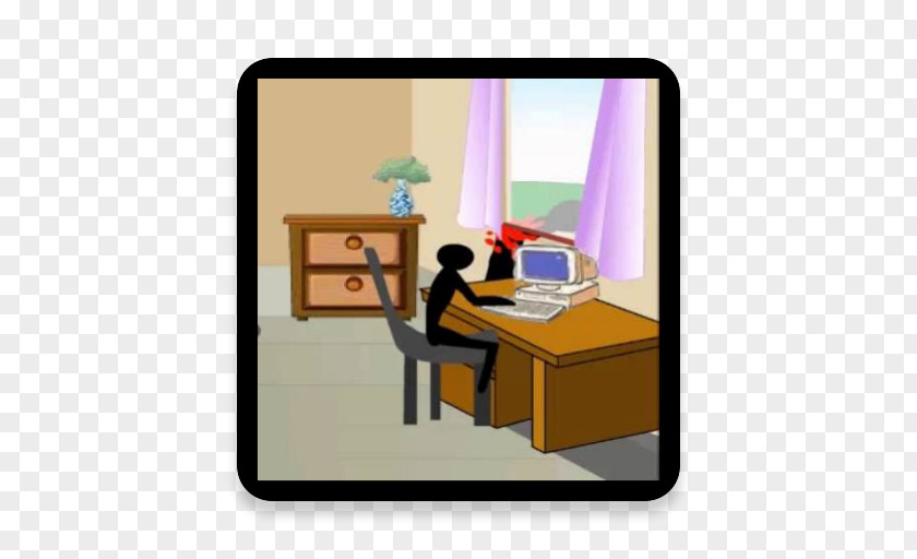 Roommates Who Play Games In The Dormitory Stick Figure Living Room Animation Game PNG