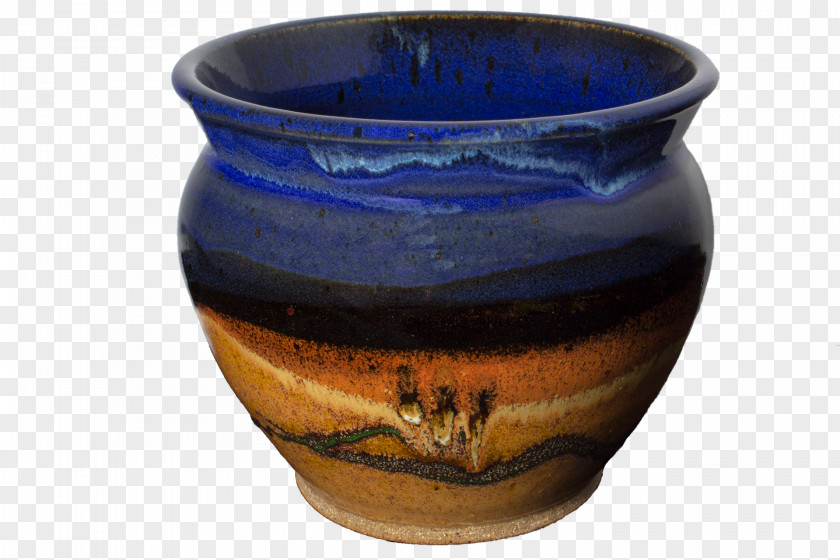 Vase Ceramic Pottery Cobalt Blue PNG