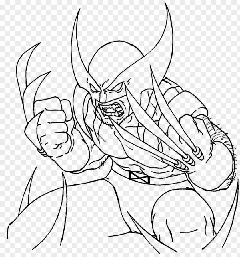 Wolverine Hulk Deadpool Coloring Book Superhero PNG