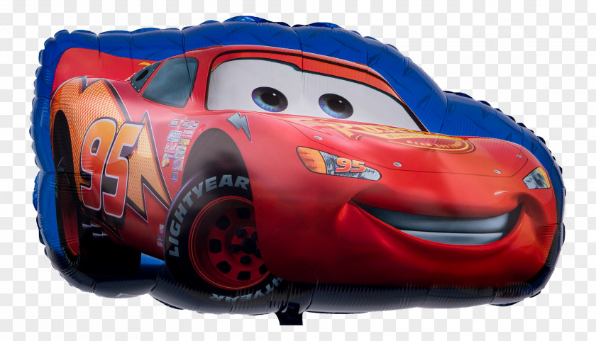 Car Lightning McQueen Cars Toy Balloon Automotive Design PNG