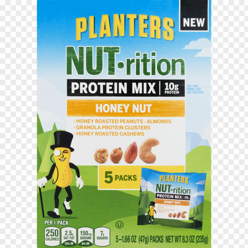 Chocolate Honey Nut Cheerios Mixed Nuts Planters Trail Mix PNG