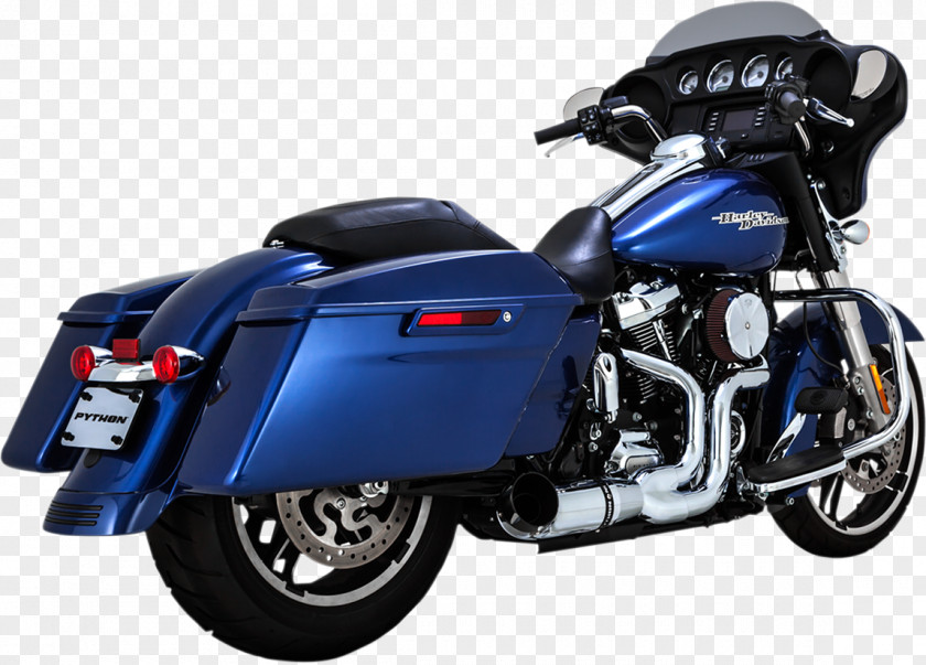 Motorcycle Harley-Davidson Touring Exhaust System V & H Performance, LLC PNG