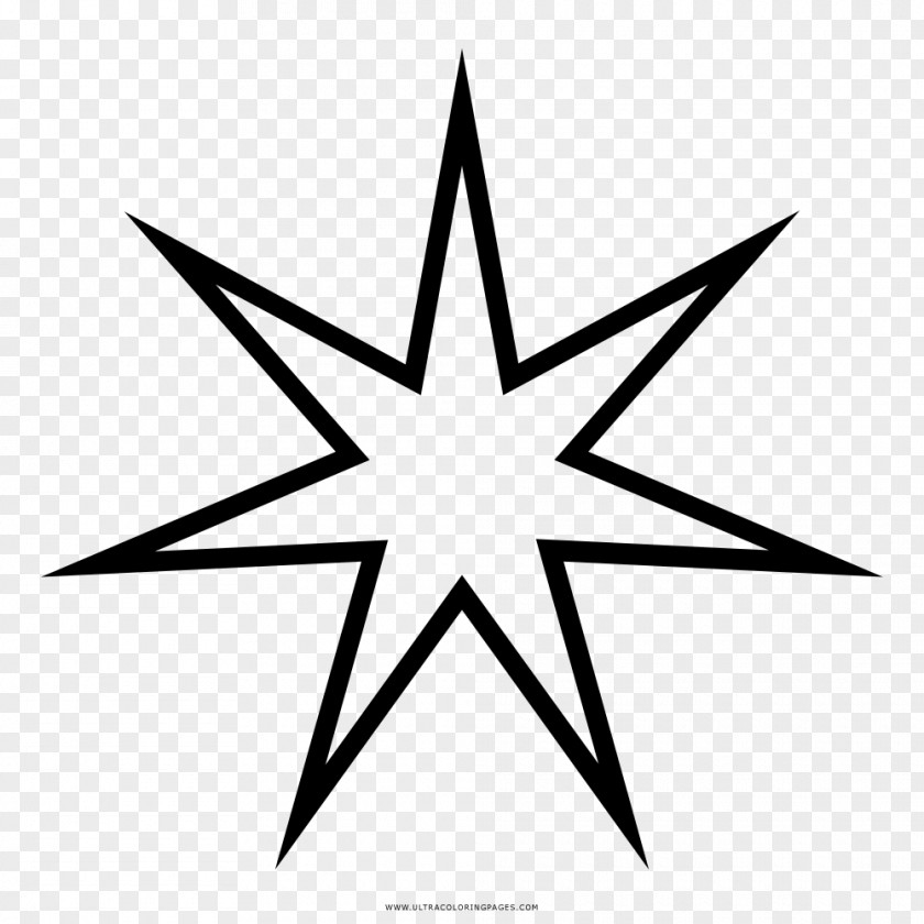 Star Heptagram Symbol Prism PNG