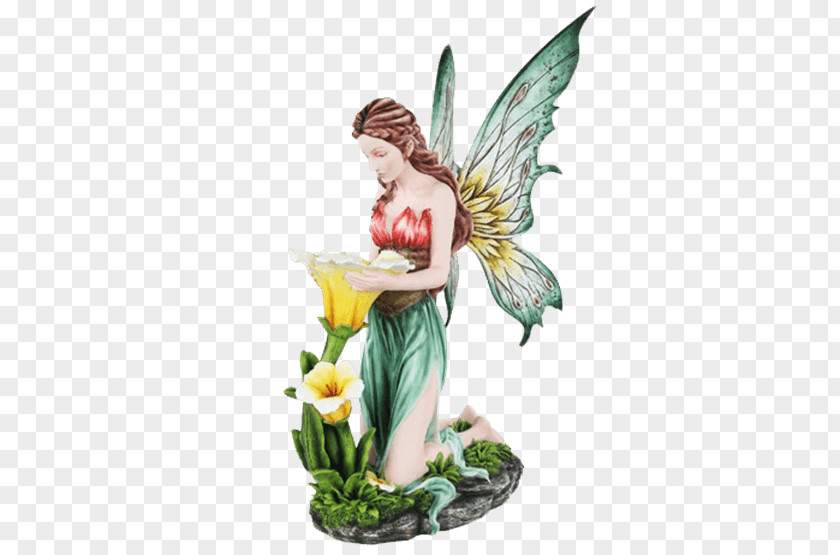 The Fairy Scatters Flowers Figurine Statue Bronze Sculpture Vase PNG