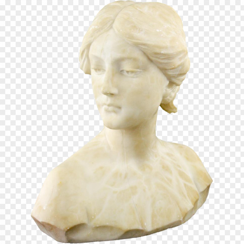 Woman's Day Classical Sculpture Figurine Neck Bust PNG