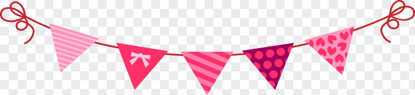 Cute Cartoon Triangle Pull Flag Computer File PNG