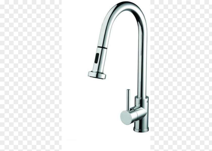 Pull Out Tap Brushed Metal Sink Mixer Shower PNG
