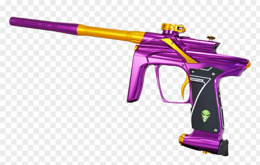 Purple And Gold Air Gun Firearm Paintball Equipment PNG