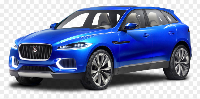 Blue Jaguar C X17 Sports Crossover Car C-X17 Sport Utility Vehicle F-Pace PNG