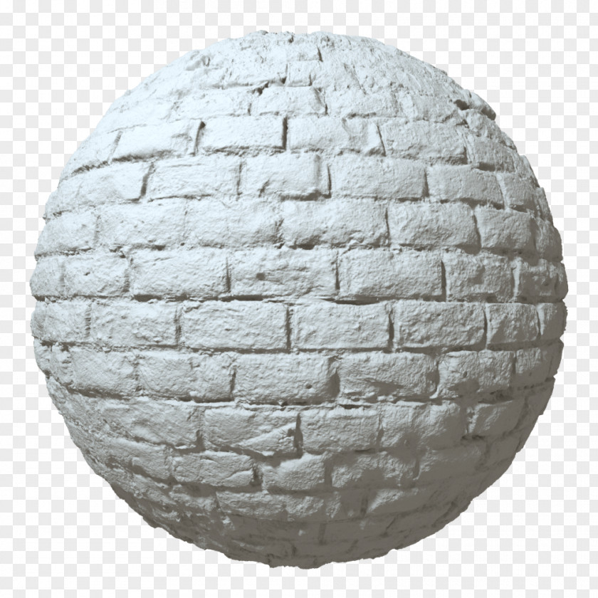 Brick Sphere Clay Wall Rock PNG