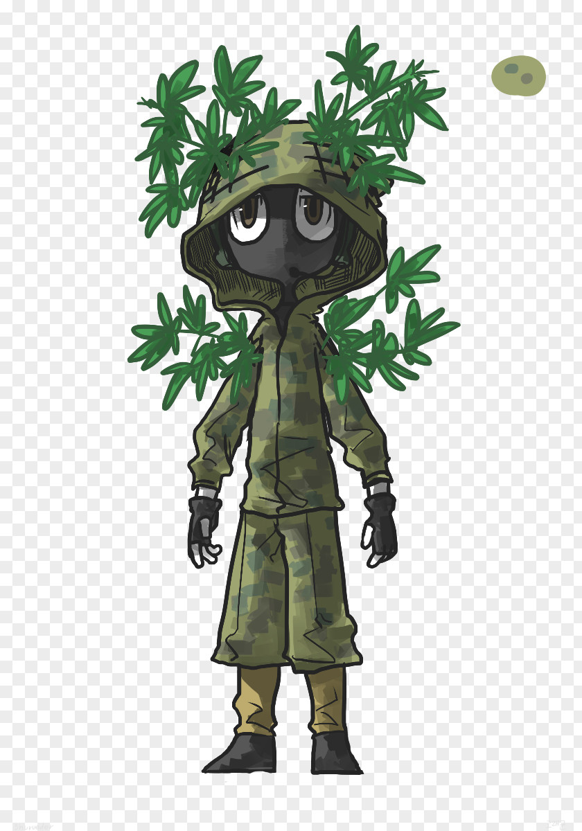 Ghillie Suit Cartoon Drawing Character PNG