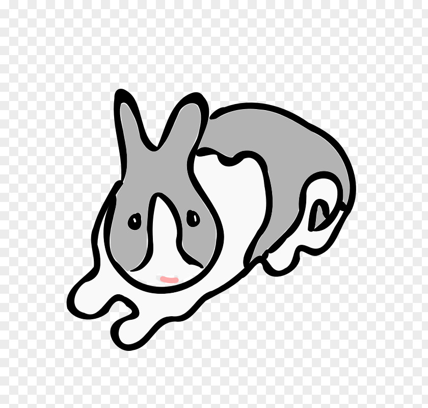 Rabbit Line Art Domestic Hare Clip PNG