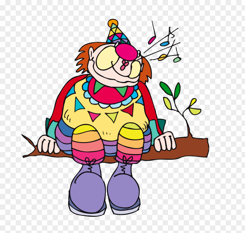 Cartoon Clown Joker Circus Clip Art PNG