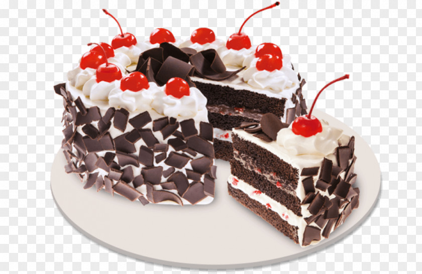 Chocolate Cake Red Ribbon Black Forest Gateau Bakery PNG