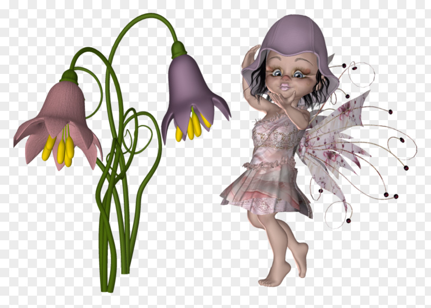 Fairy Flower Cartoon Purple PNG