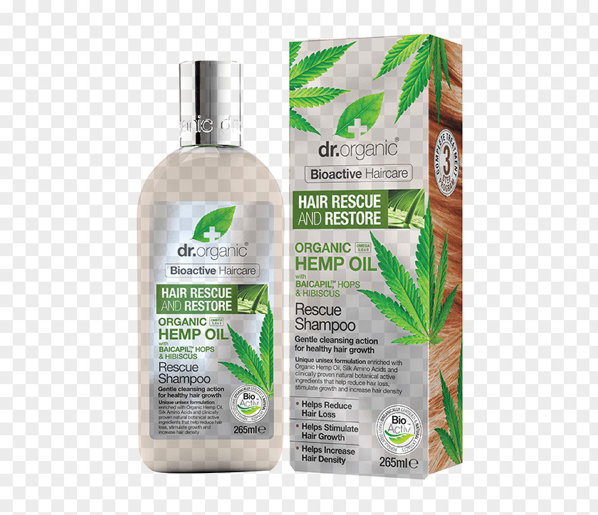 Hemp Oil Dr. Organic 24hr Rescue Cream Hair Care PNG