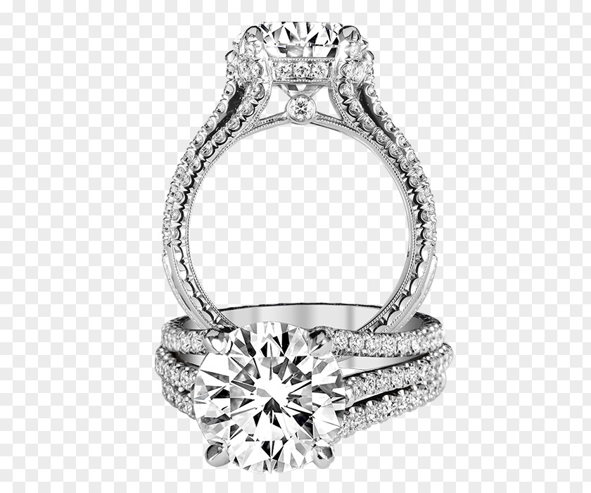 Ring Engagement Diamond Brilliant Gold PNG