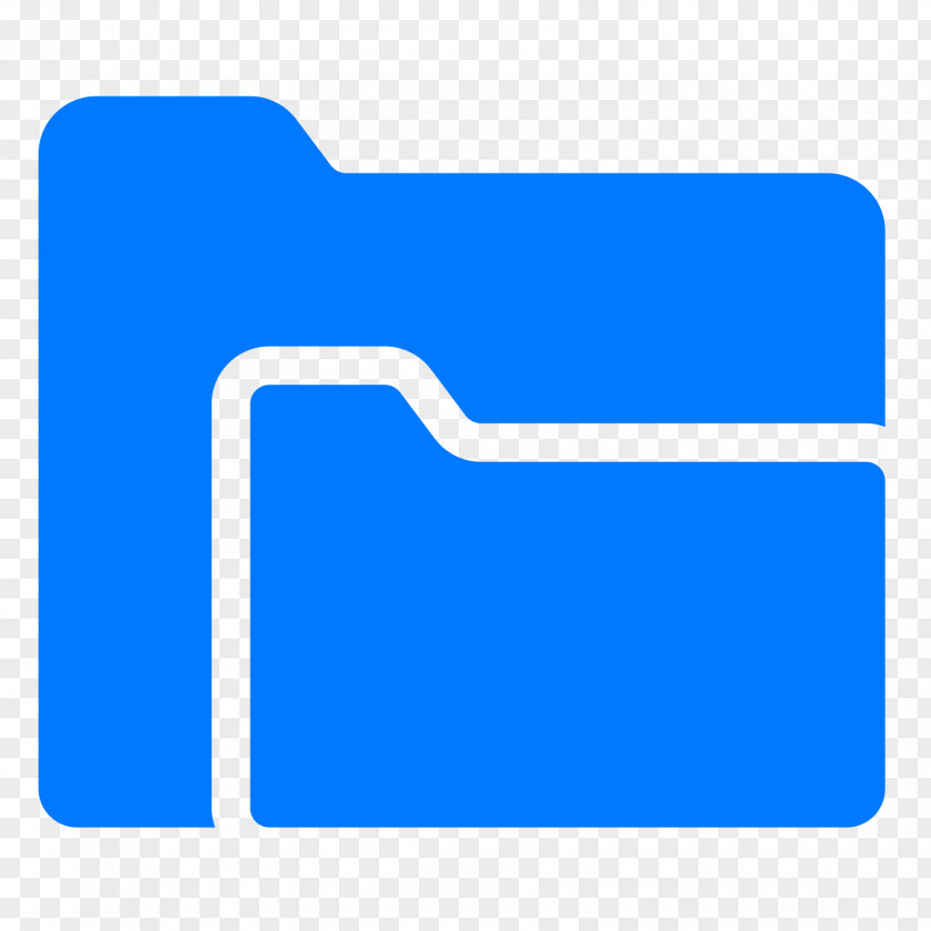 Folders Electric Blue Logo Cobalt Aqua PNG