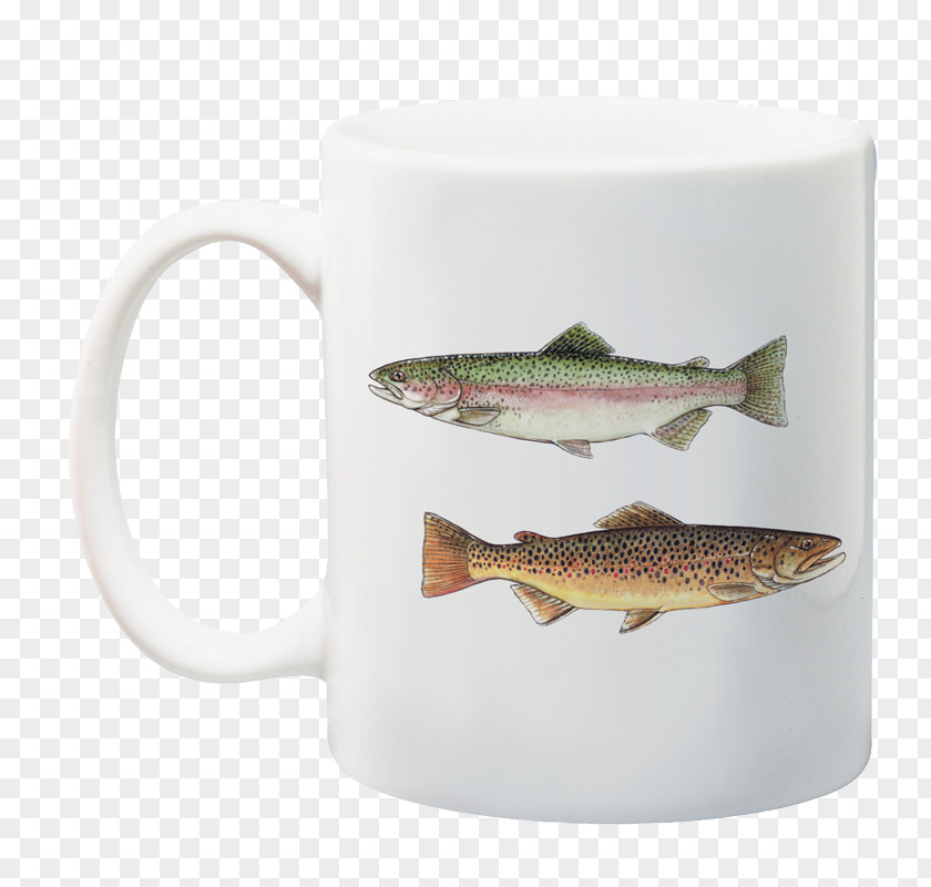 Mug Cup Fish Rainbow Trout Clip Art PNG