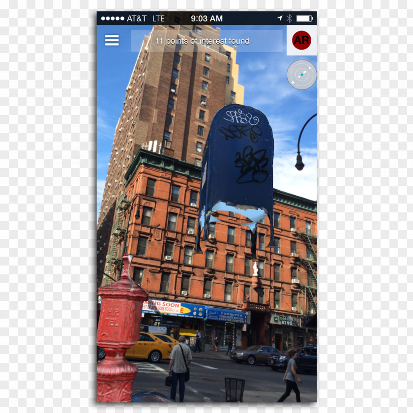 Post-box New York City Augmented Reality Layar Virtual PNG