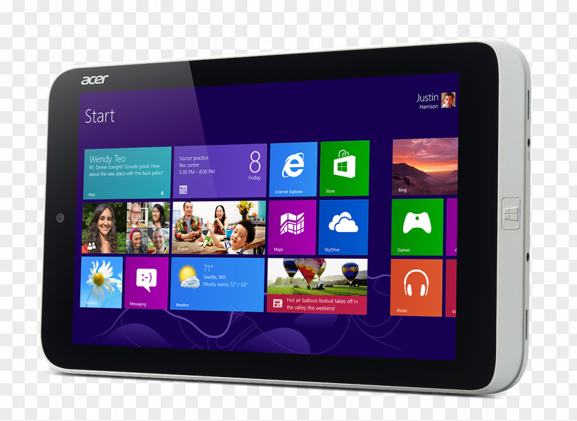 Tablet Laptop Acer Computer Windows 8 PNG