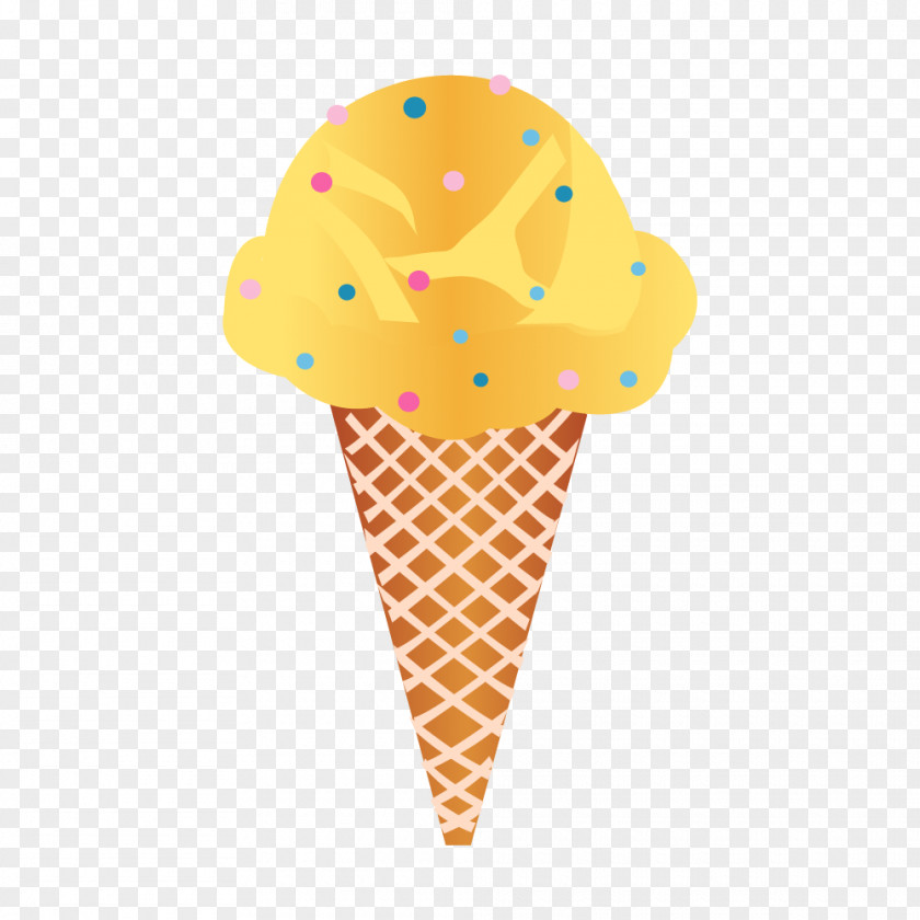 Dot Ice Cream Cone Dessert PNG