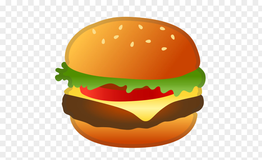 Emoji Hamburger Cheeseburger Patty Google PNG