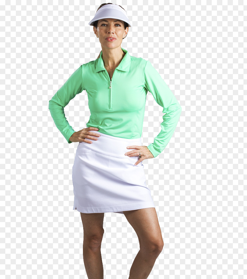 Green Mesh Shorts Sleeve Polo Shirt Clothing Skort PNG