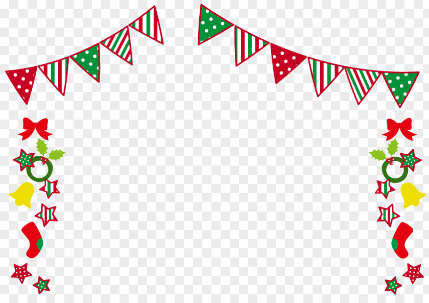 Merry Christmas.Others Christmas Garland Frame PNG