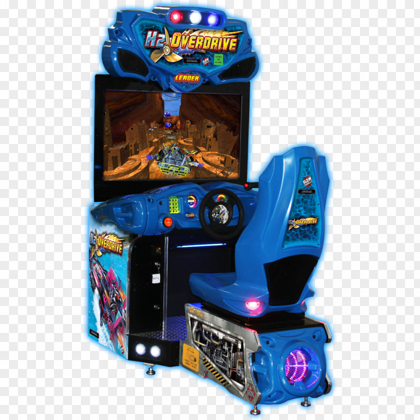 Pac Man H2Overdrive Hydro Thunder Dirty Drivin' Arcade Game Racing Video PNG