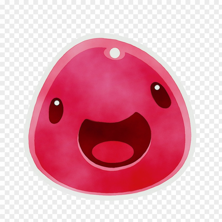 Pink Button Smile Magenta PNG