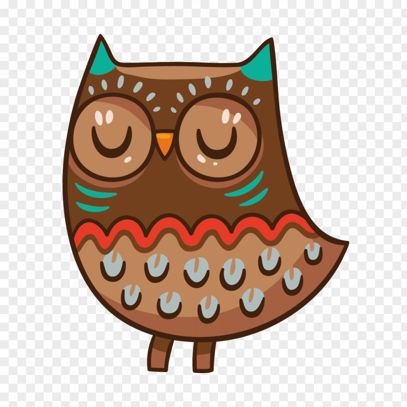 Cartoon Owl Vector Graphics Image Design Painting PNG