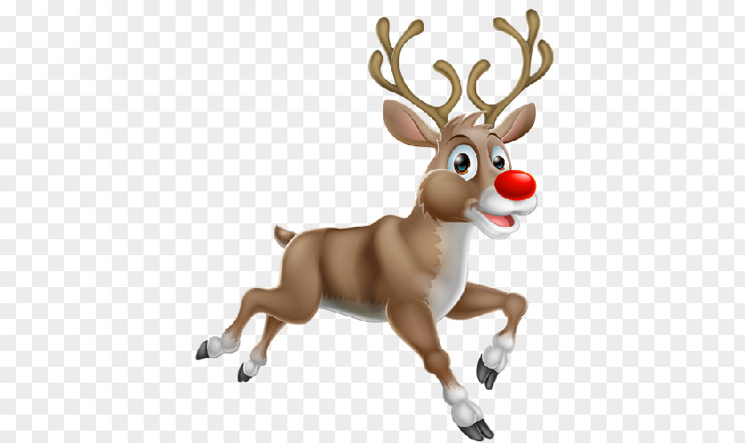 Rudolph The Red Nosed Reindeer Santa Claus Clip Art PNG