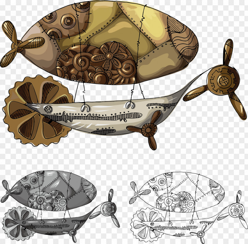 Vector Spaceship Zeppelin Airship Euclidean PNG