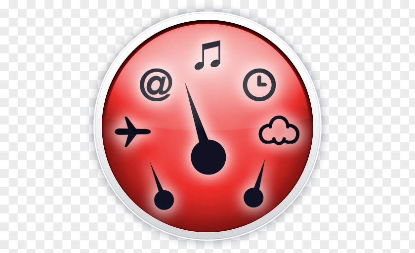 Dashboard Smiley Clock Icon PNG