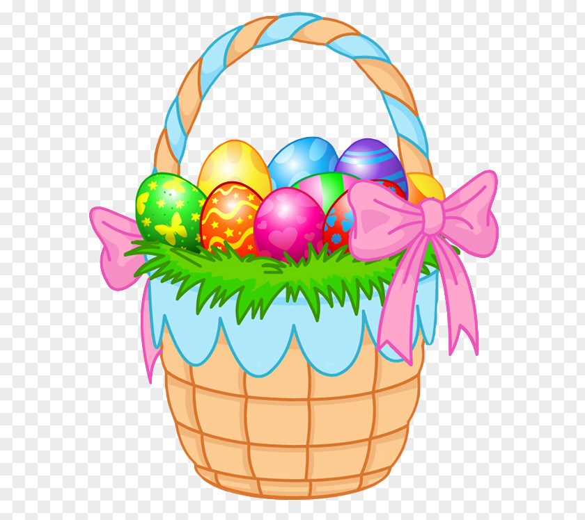 Easter Bunny Basket Clip Art PNG