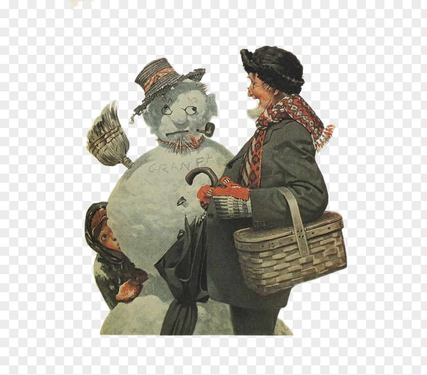 Met Snowman Norman Rockwell Paintings Saturday Evening Post Artist PNG