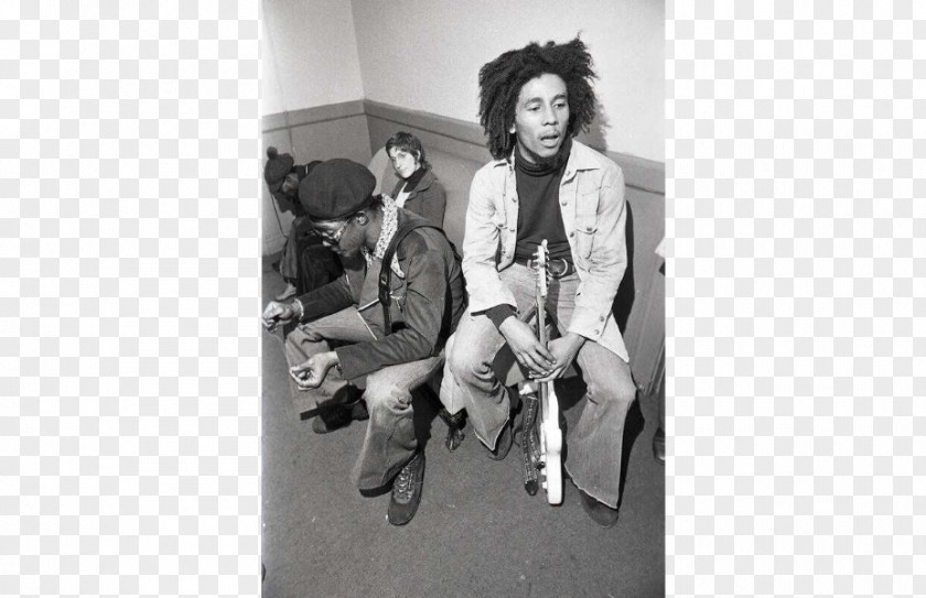 Bob Marley And The Wailers Reggae Musician Black White PNG