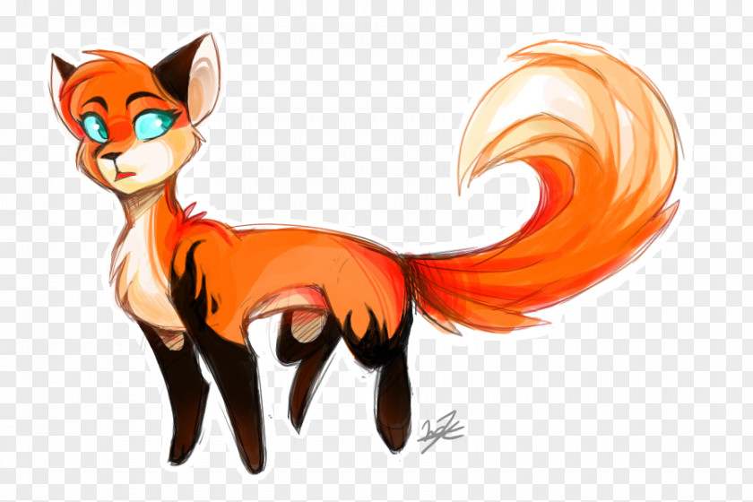 Cat Red Fox Horse Cartoon PNG