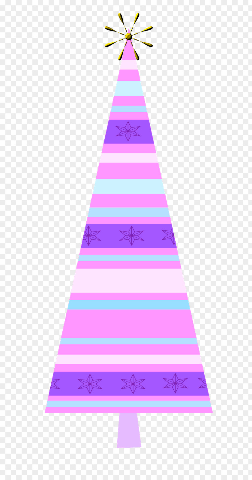 Christmas Tree Triangle Pink M Day PNG