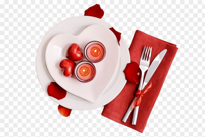 Dish Cuisine Red Spoon Food Cutlery Fork PNG