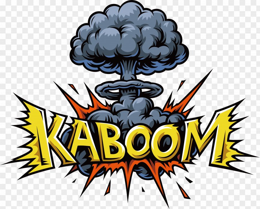 Super Explosion Mushroom Cloud Stock Illustration Speech Balloon PNG