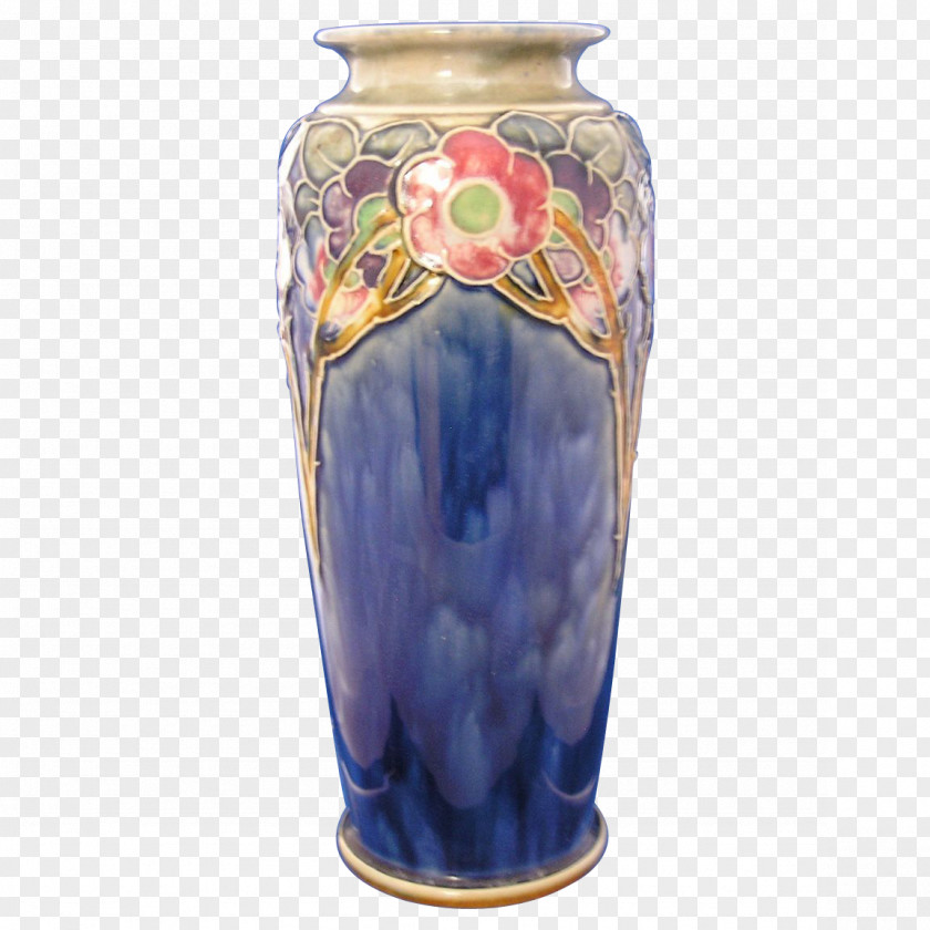 Vase Ceramic Cobalt Blue Urn Artifact PNG