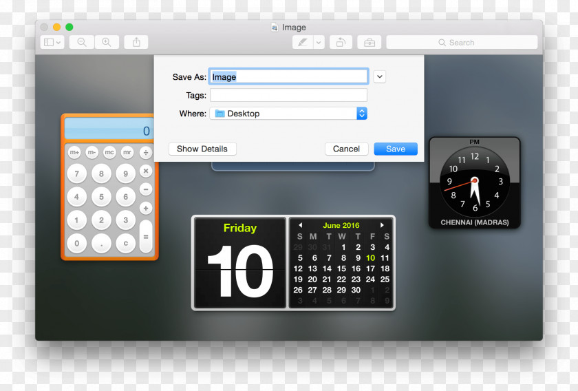 Apple MacOS Dashboard Software Widget PNG