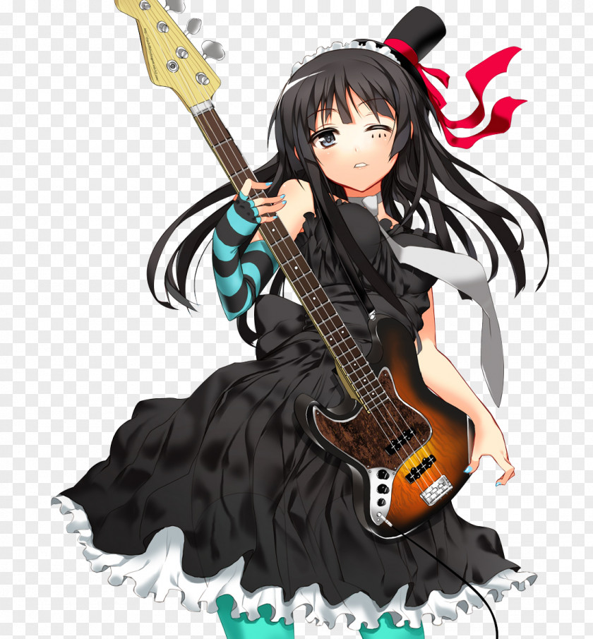 Cosplay Mio Akiyama K-On! Costume Bass Guitar PNG