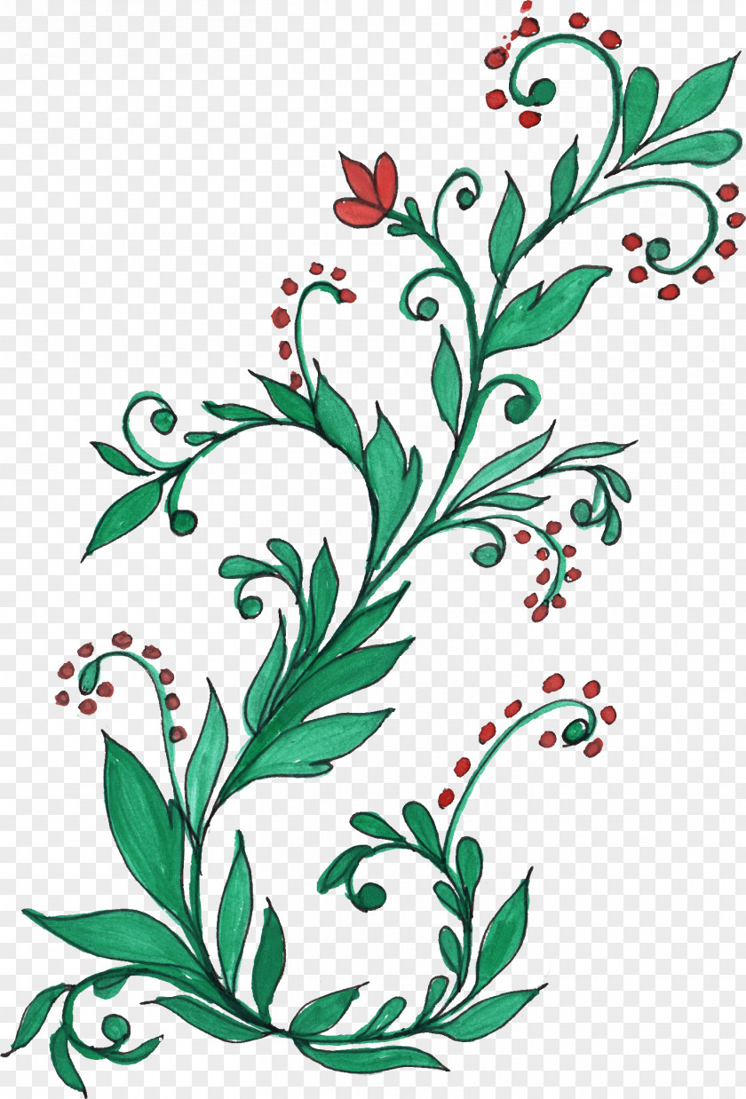 Floral Ornament Cut Flowers Design Clip Art PNG