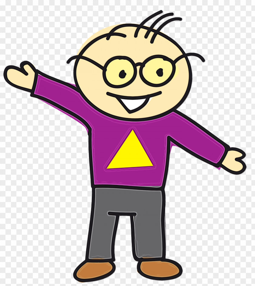 Waving Hello Happy Cartoon Finger Yellow Smile Pleased PNG